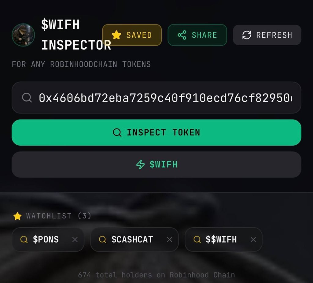 WIFH Is Betting a New Meme Token Can Become Infrastructure on Robinhood Chain